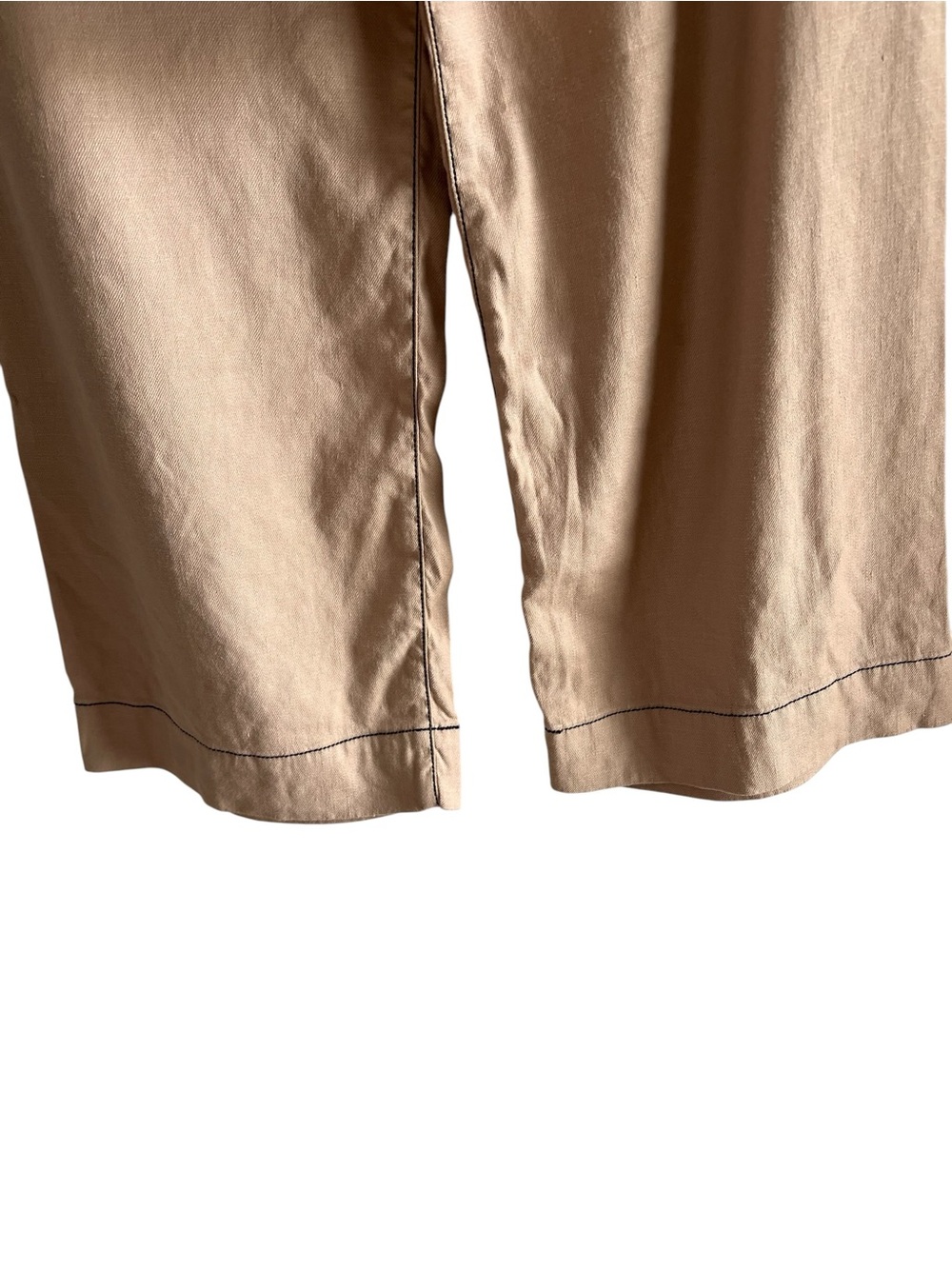 Anthropologie Maeve Colette cropped linen wide-leg pants 25 excellent condition - Picture 6 of 15